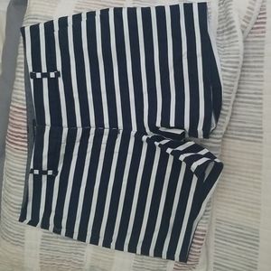 Blue and white striped Nautica shorts